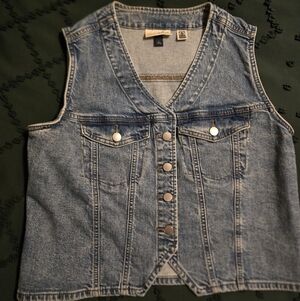 Universal Thread Women's Denim Vest, Western, Large
